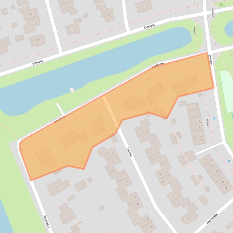 Kaart van postcodegebied 9413DJ.