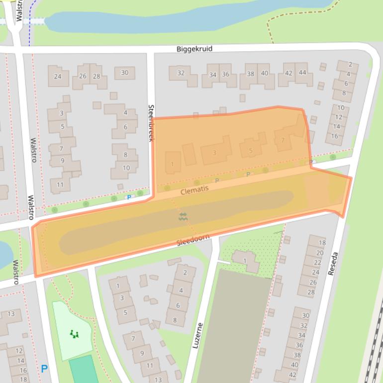 Kaart van postcodegebied 9413DN.