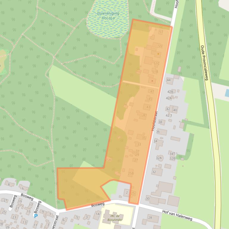 Kaart van postcodegebied 9414AB.