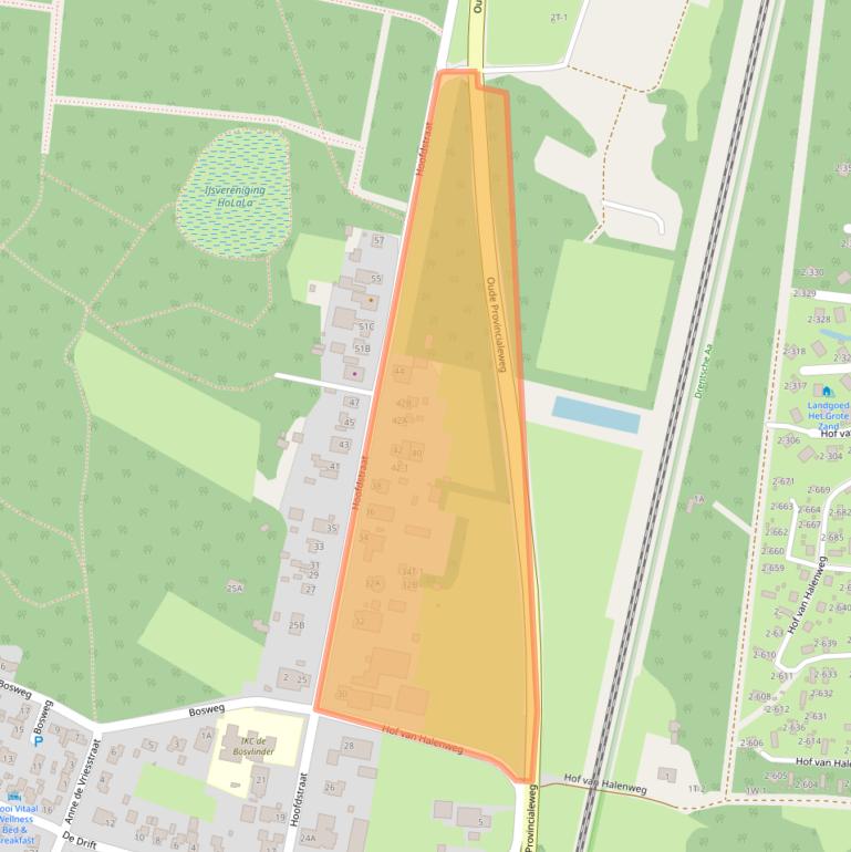 Kaart van postcodegebied 9414AD.