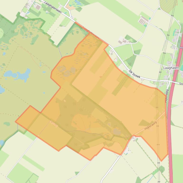 Kaart van postcodegebied 9414AH.