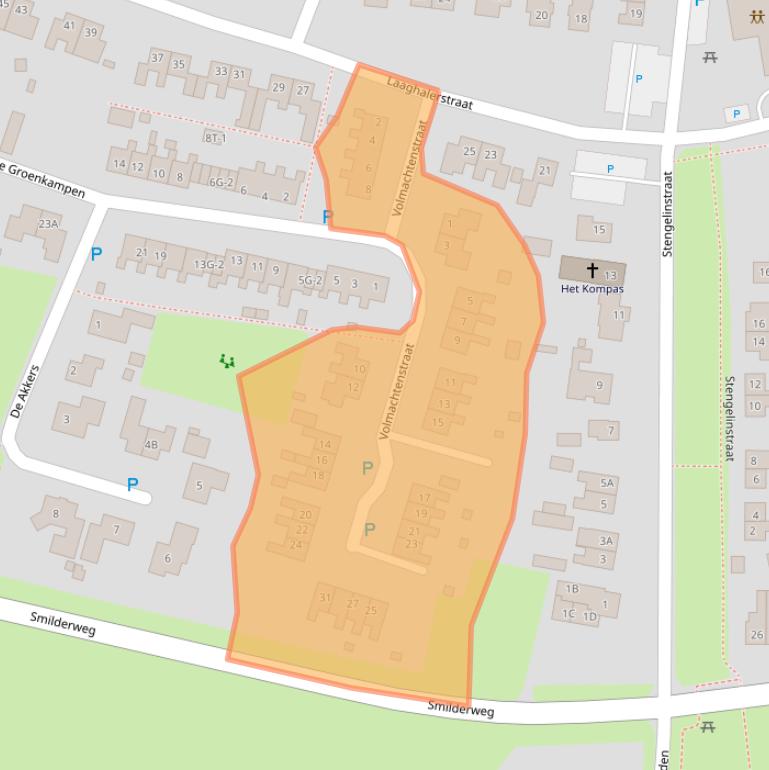 Kaart van postcodegebied 9414AL.