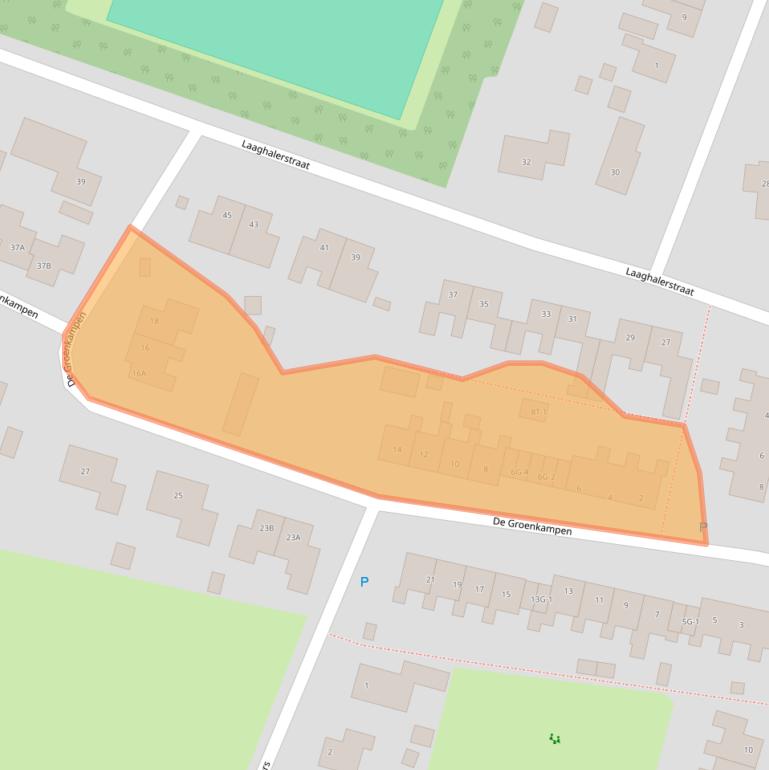 Kaart van postcodegebied 9414AN.