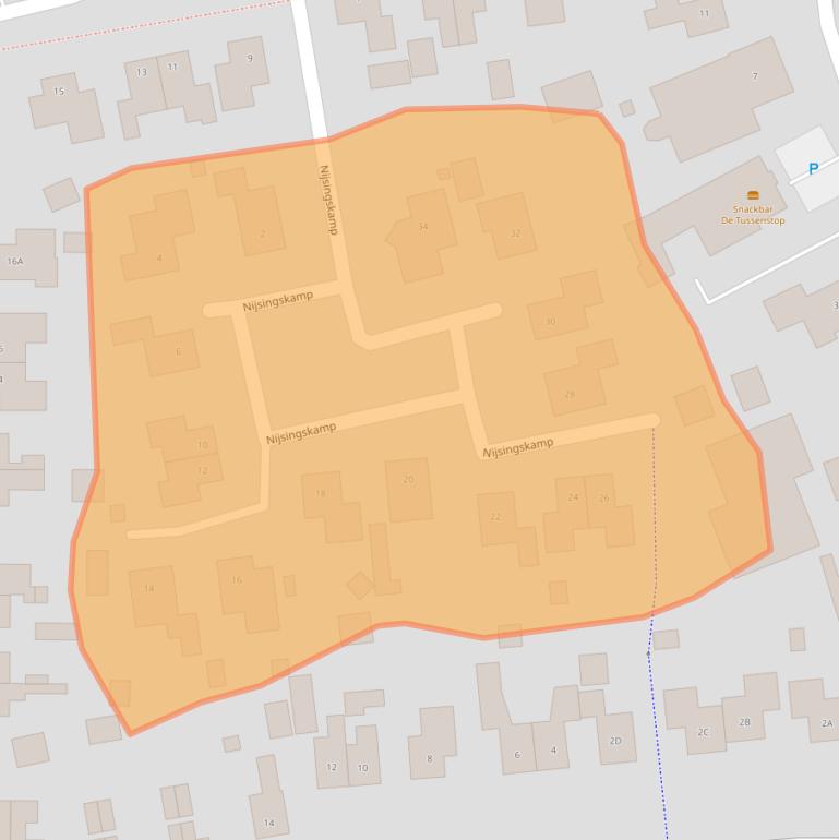 Kaart van postcodegebied 9414AS.