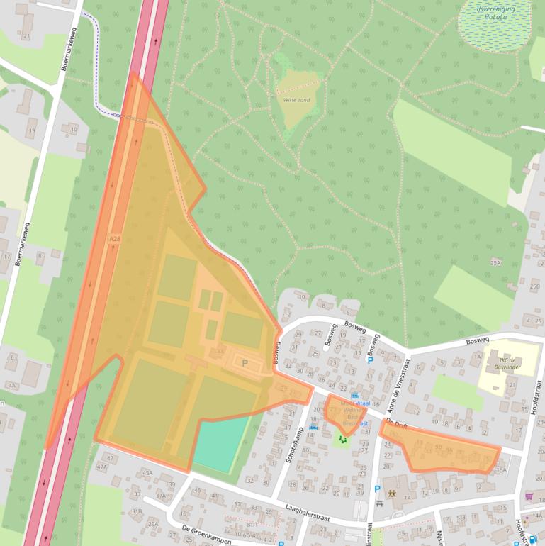 Kaart van postcodegebied 9414BA.