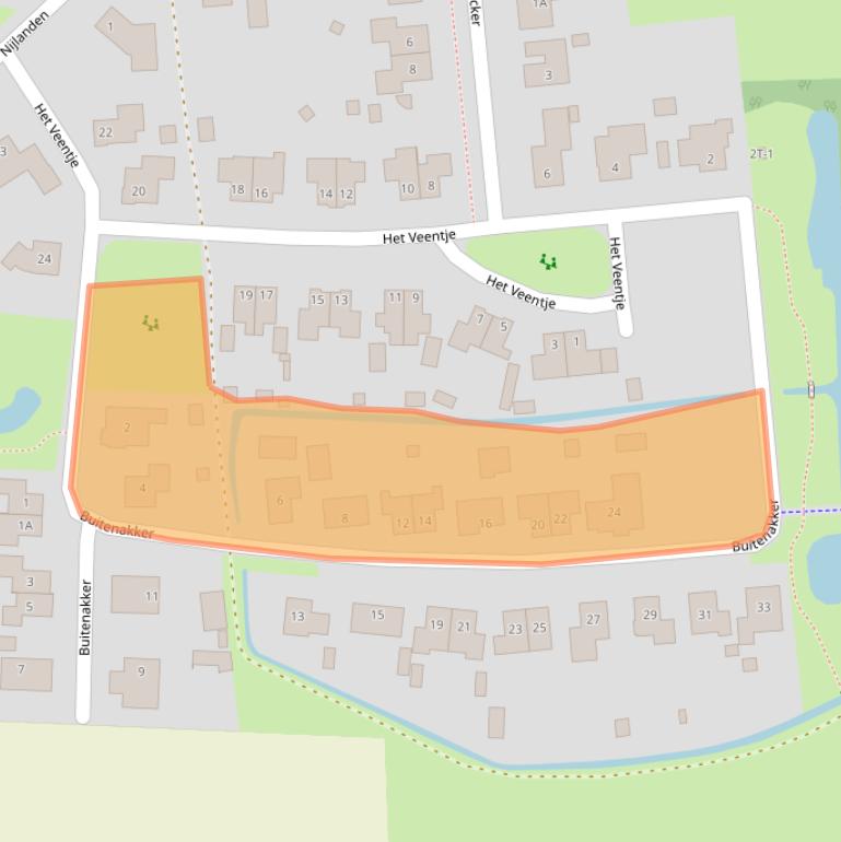 Kaart van postcodegebied 9414BP.