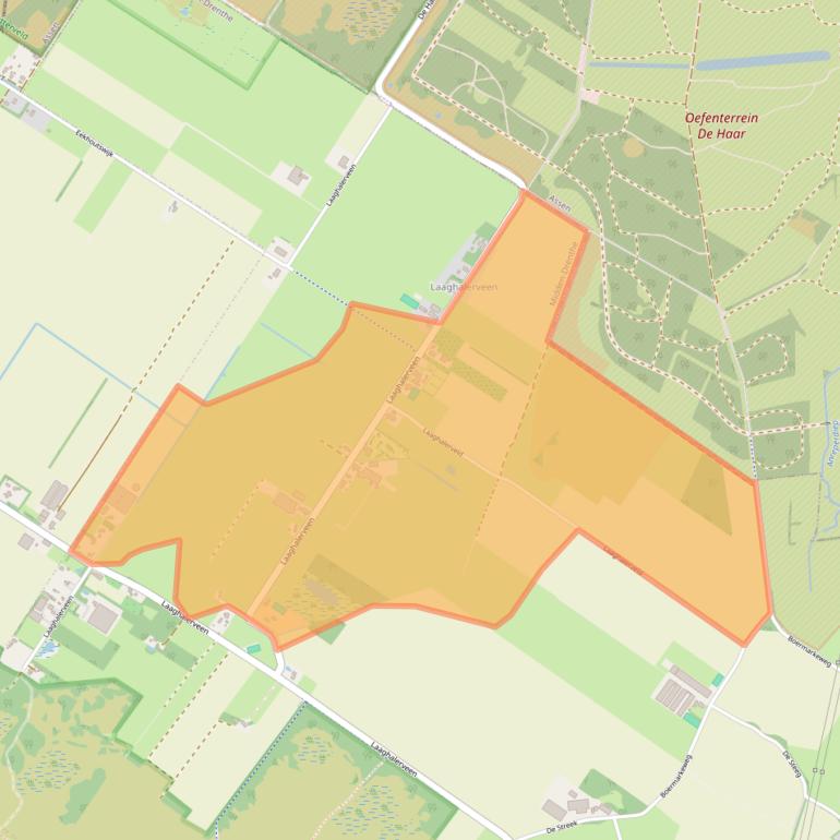 Kaart van postcodegebied 9414VH.
