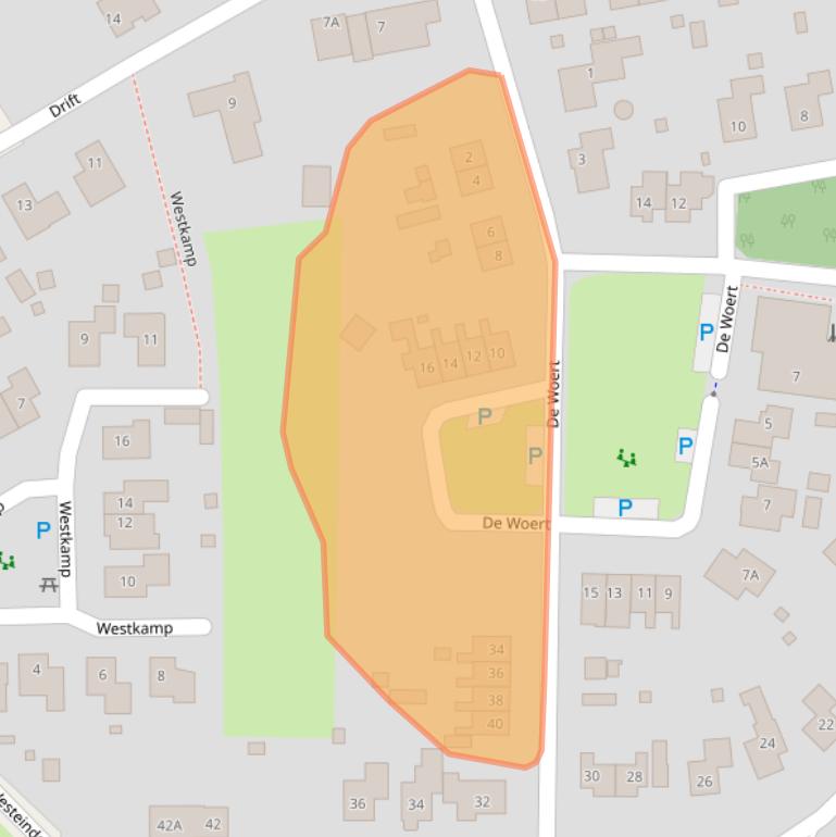 Kaart van postcodegebied 9415PP.