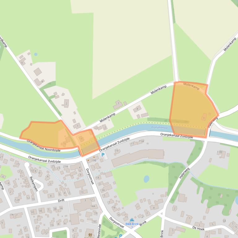 Kaart van postcodegebied 9415PS.