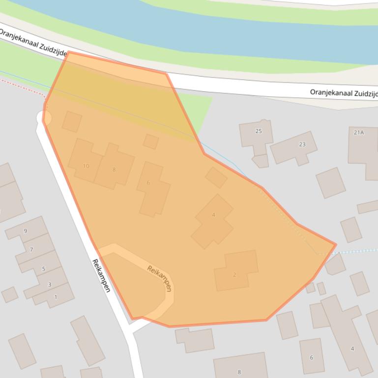 Kaart van postcodegebied 9415RB.