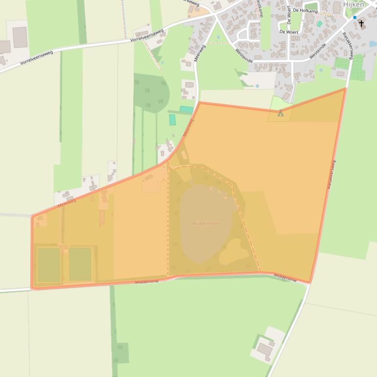 Kaart van postcodegebied 9415TC.