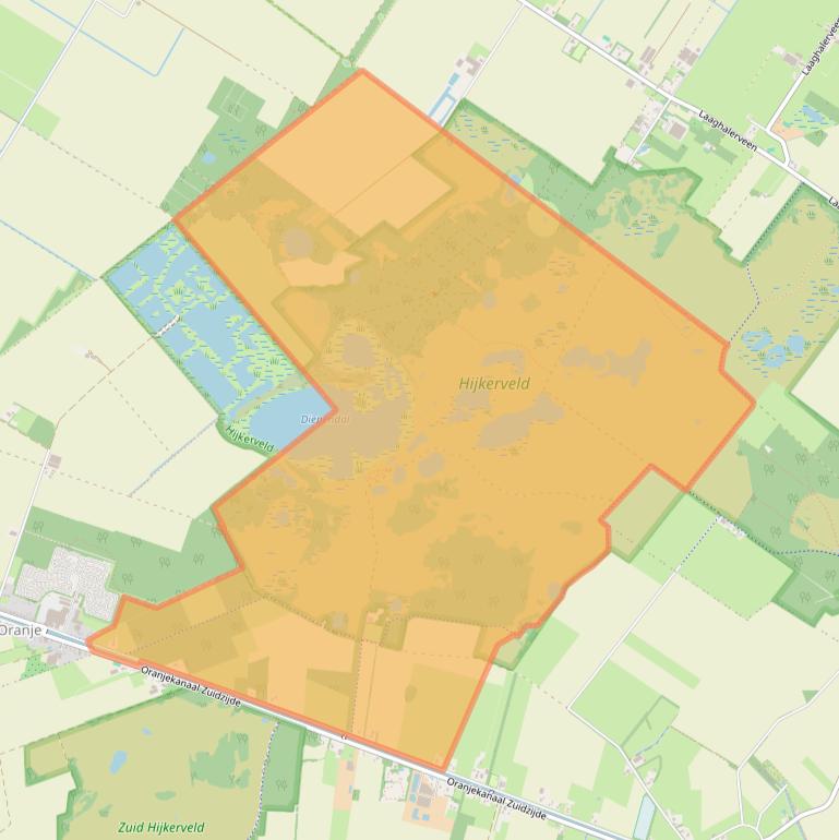 Kaart van postcodegebied 9415TR.