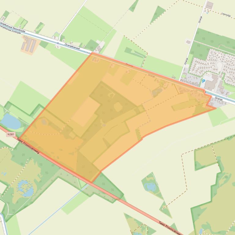 Kaart van postcodegebied 9416TB.