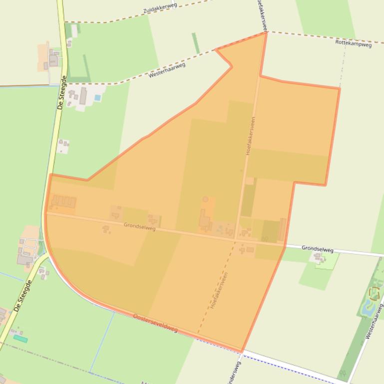 Kaart van postcodegebied 9417PG.