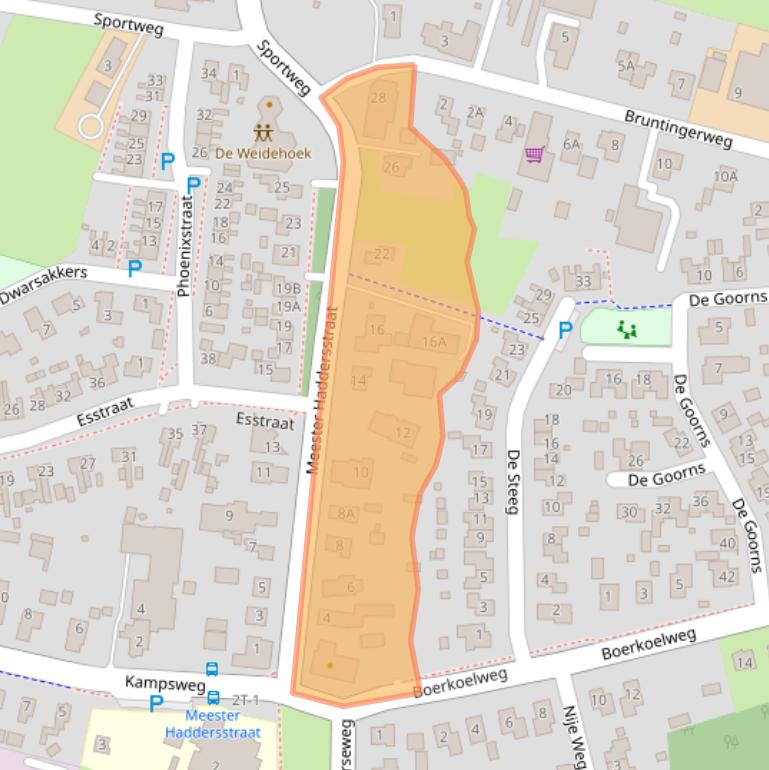 Kaart van postcodegebied 9418PC.