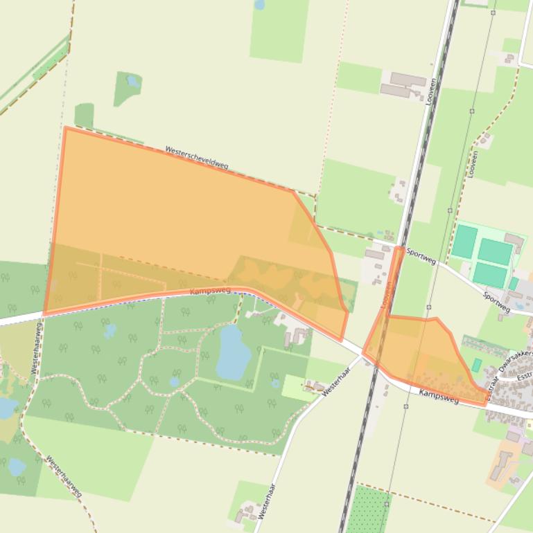 Kaart van postcodegebied 9418PG.