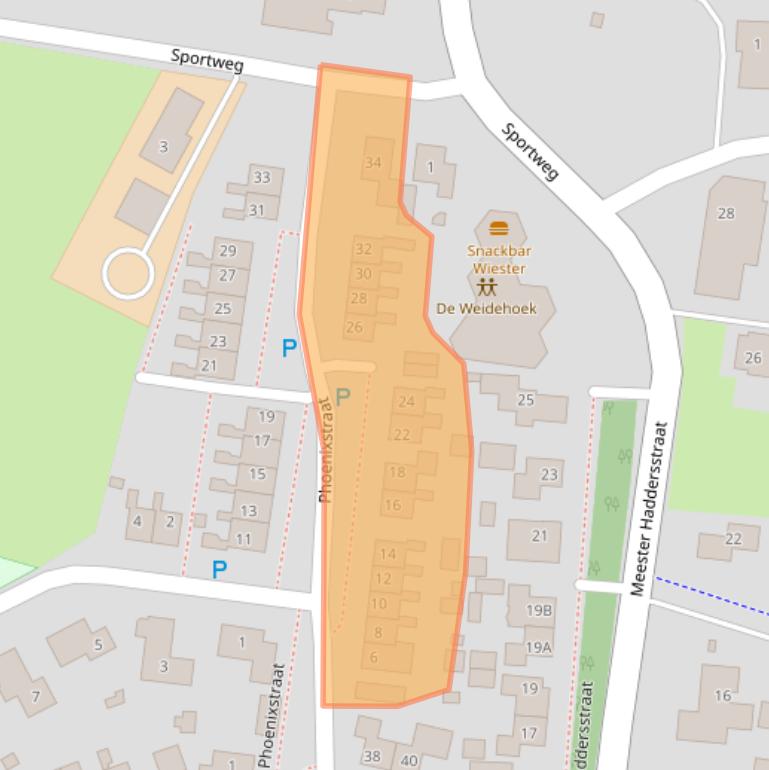 Kaart van postcodegebied 9418PL.