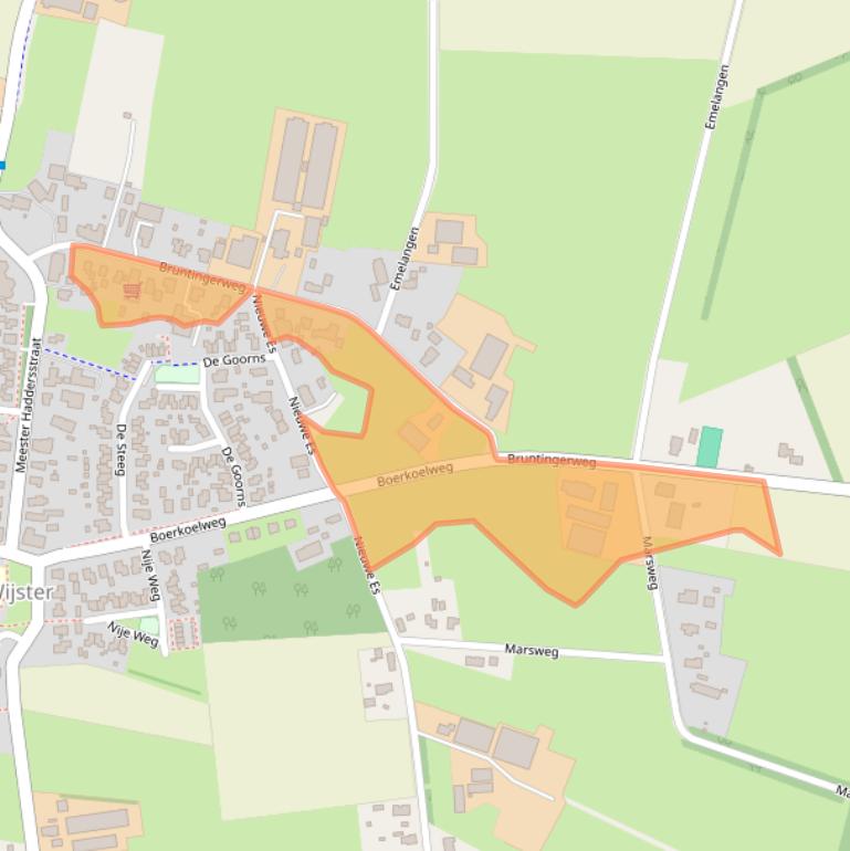 Kaart van postcodegebied 9418PP.