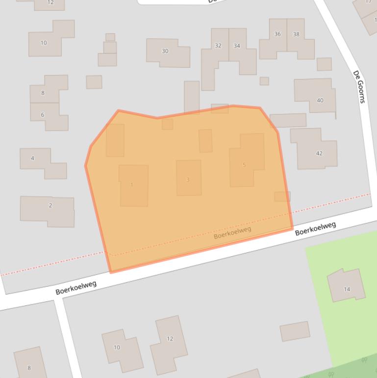 Kaart van postcodegebied 9418RB.