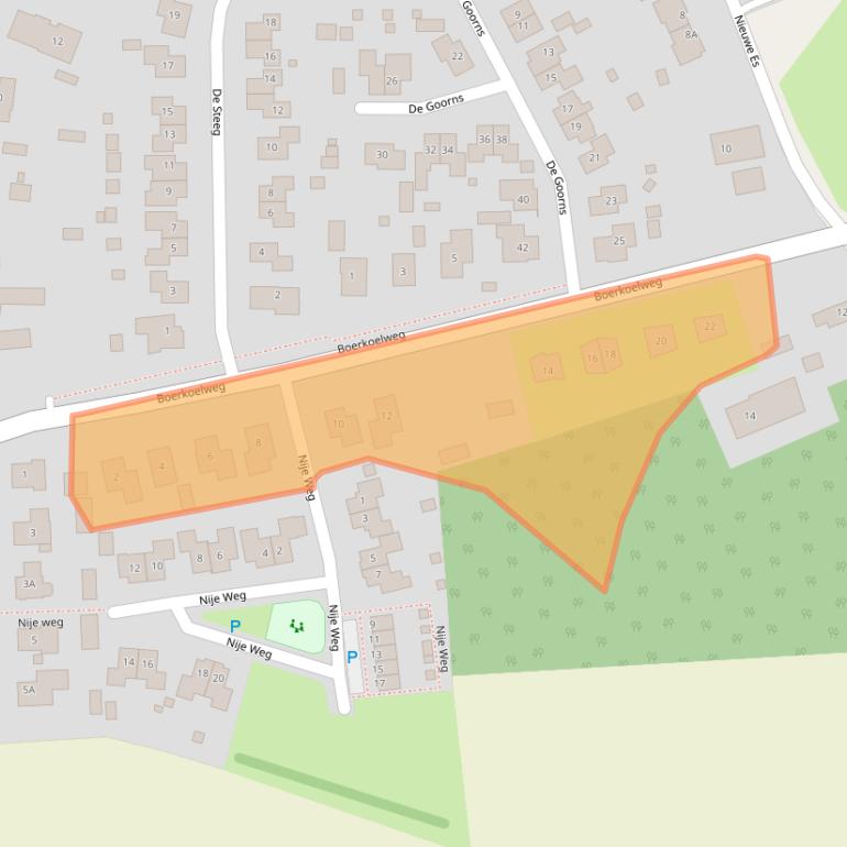 Kaart van postcodegebied 9418RD.
