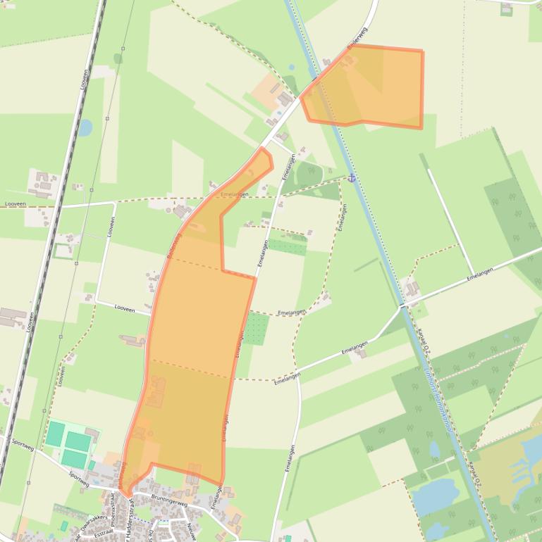 Kaart van postcodegebied 9418TE.