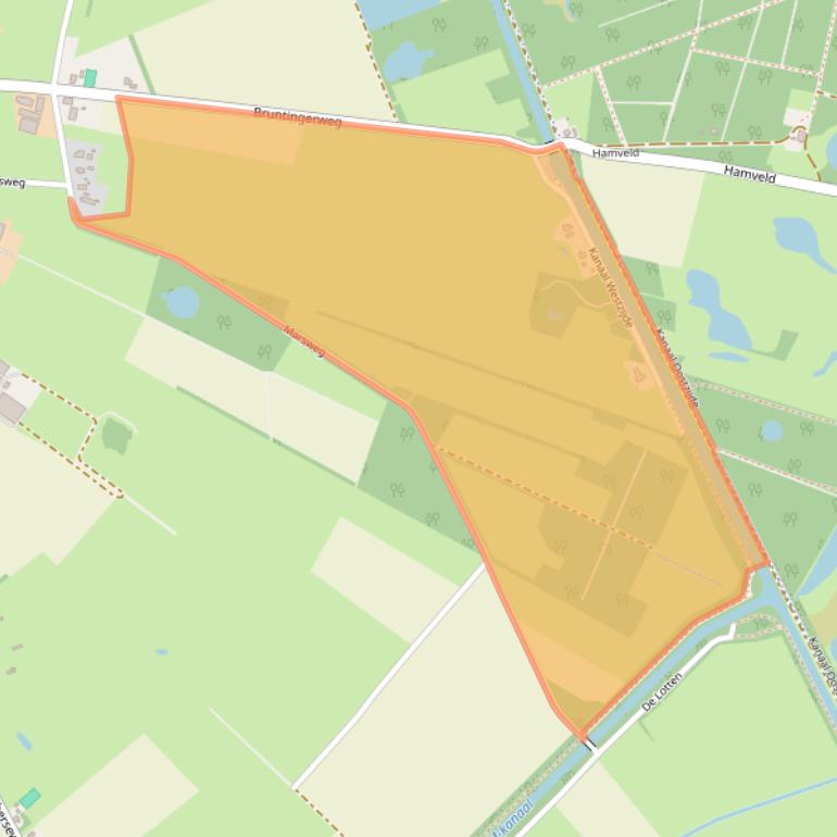 Kaart van postcodegebied 9418TH.