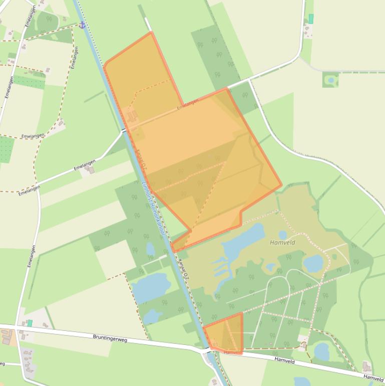 Kaart van postcodegebied 9418TJ.