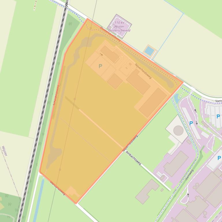 Kaart van postcodegebied 9418TX.