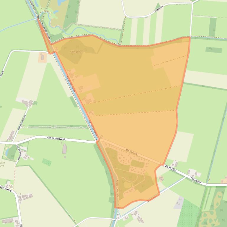 Kaart van postcodegebied 9419TJ.