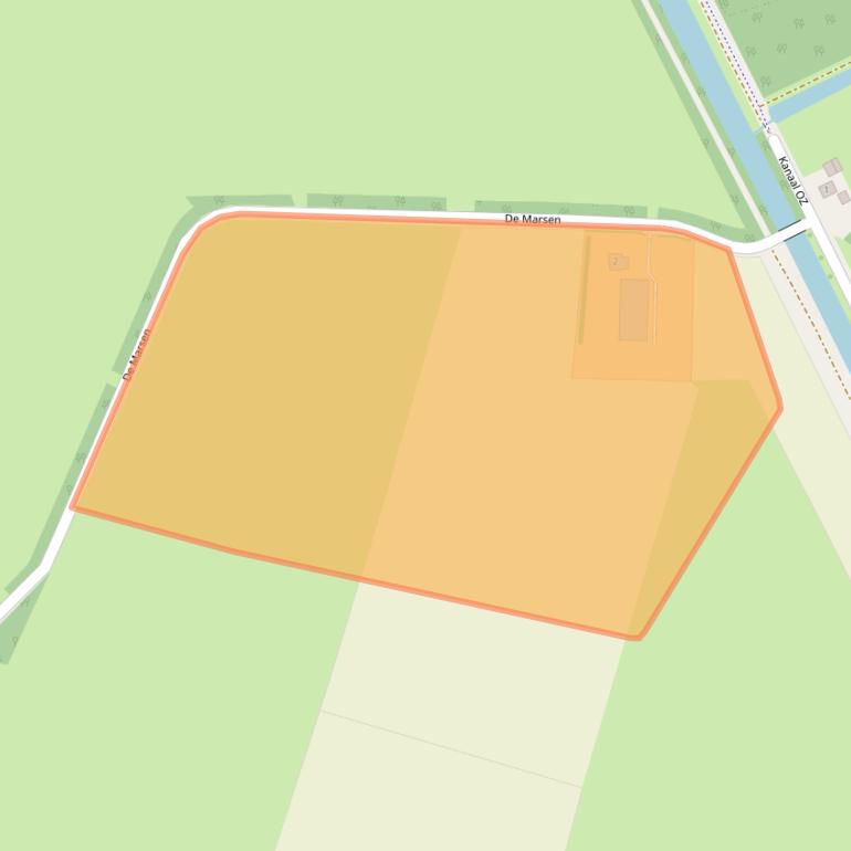 Kaart van postcodegebied 9419TR.