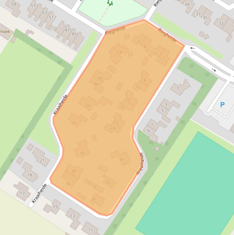 Kaart van postcodegebied 9421ND.