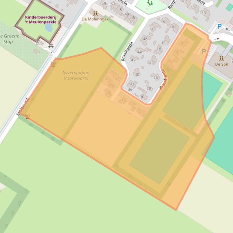 Kaart van postcodegebied 9421NE.