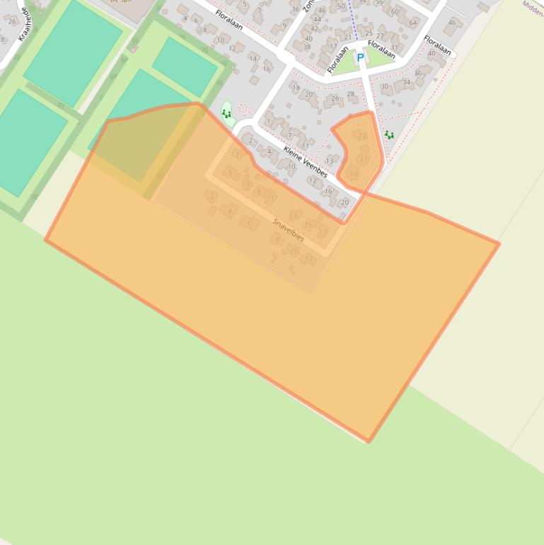 Kaart van postcodegebied 9421NM.