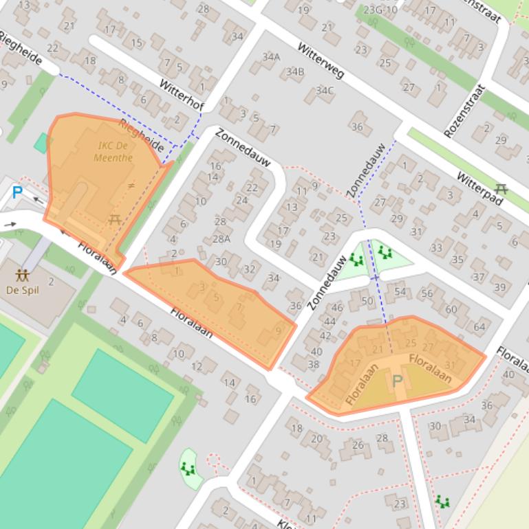 Kaart van postcodegebied 9421NP.