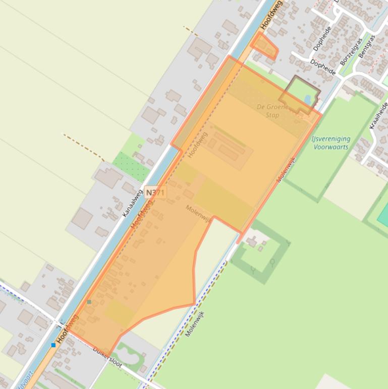 Kaart van postcodegebied 9421PA.