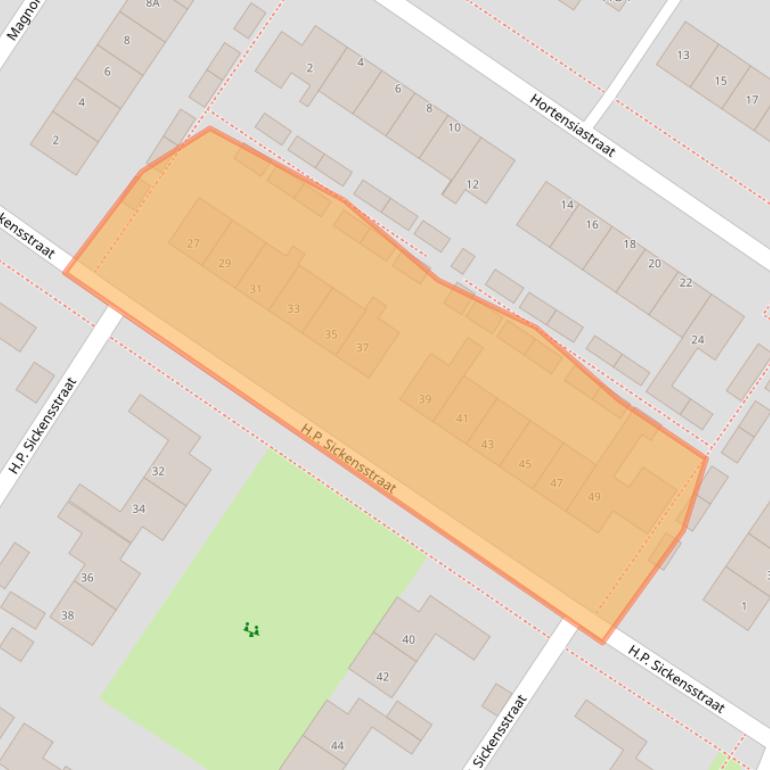 Kaart van postcodegebied 9421PK.