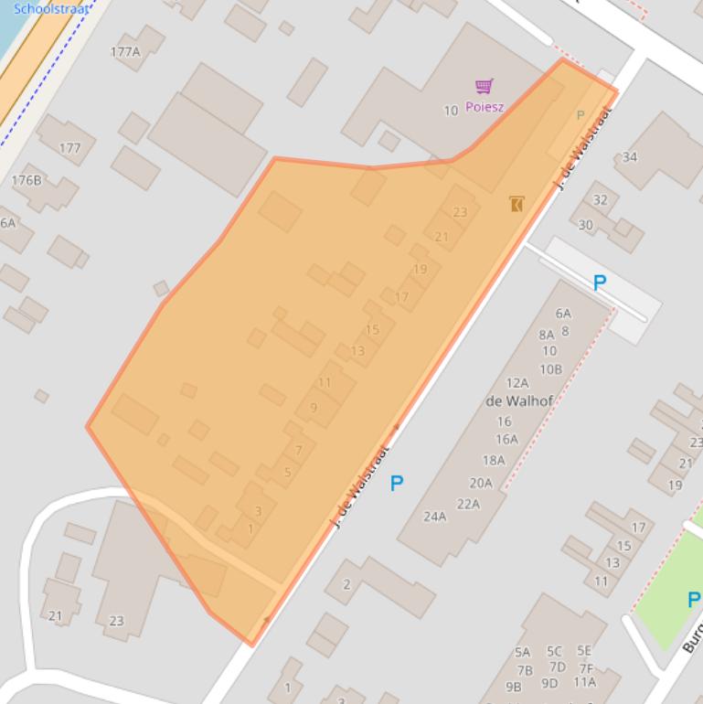 Kaart van postcodegebied 9421PN.