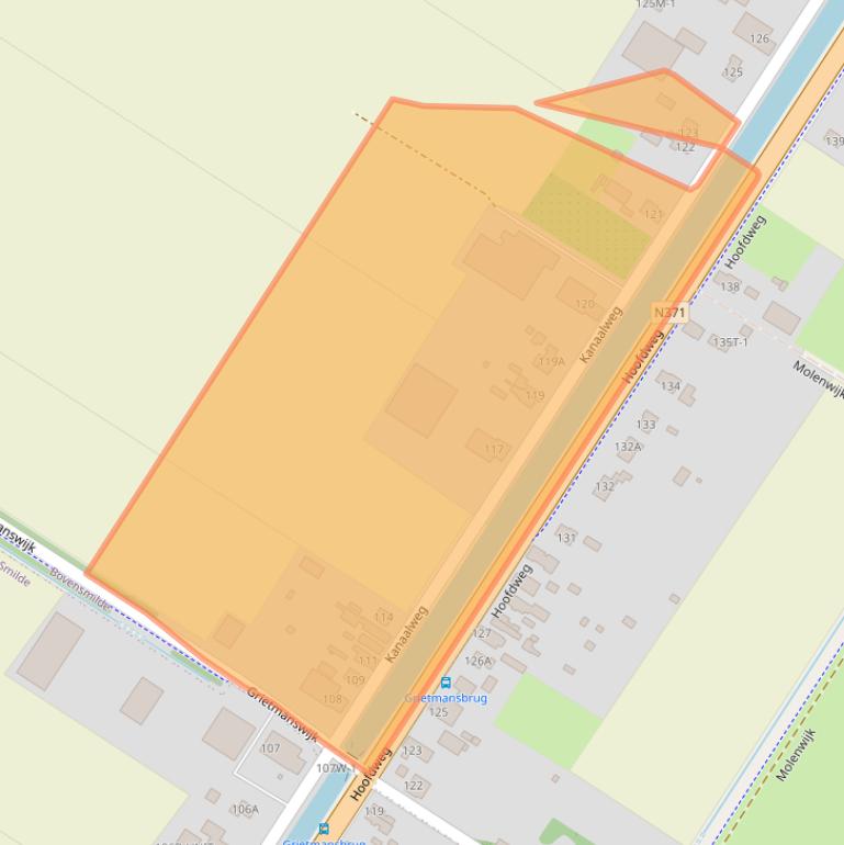 Kaart van postcodegebied 9421ST.