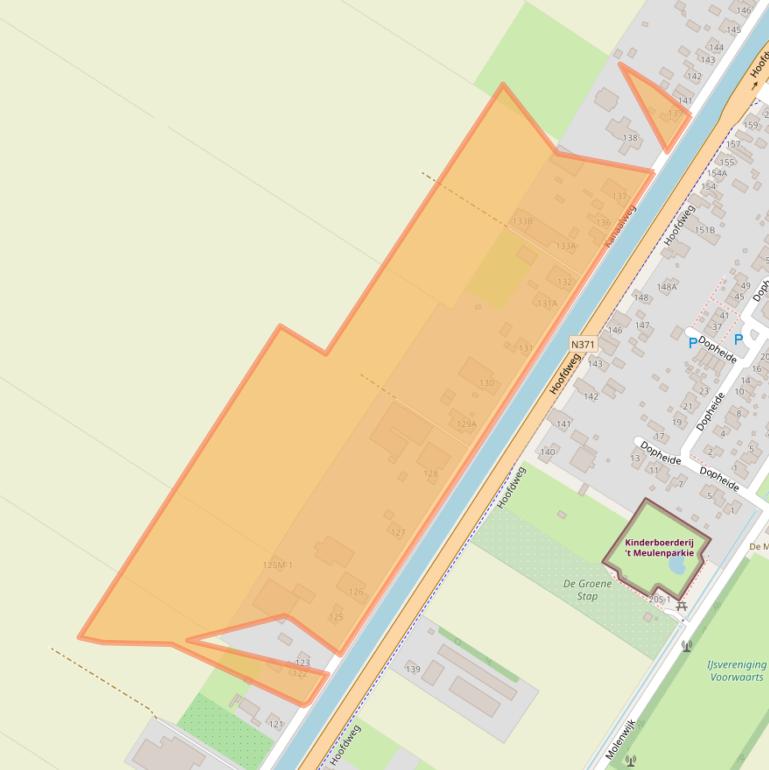 Kaart van postcodegebied 9421SV.