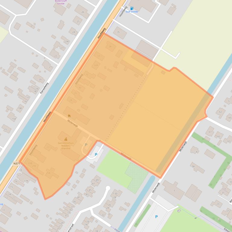 Kaart van postcodegebied 9422AG.