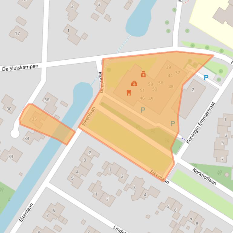 Kaart van postcodegebied 9422AP.