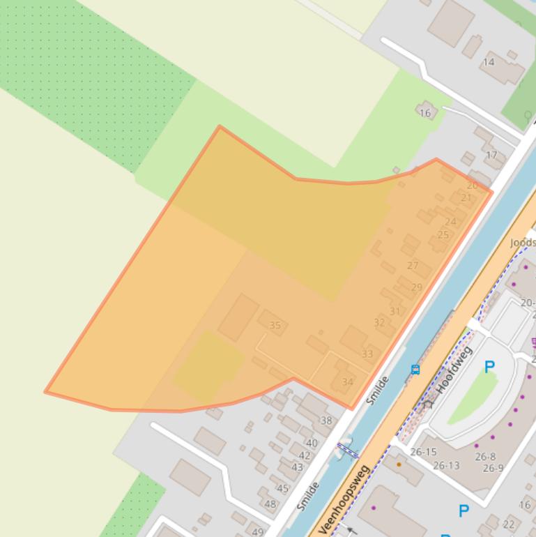 Kaart van postcodegebied 9422BK.