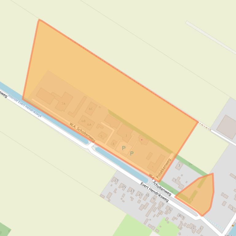 Kaart van postcodegebied 9422BR.