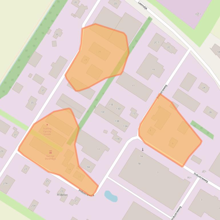 Kaart van postcodegebied 9422CW.