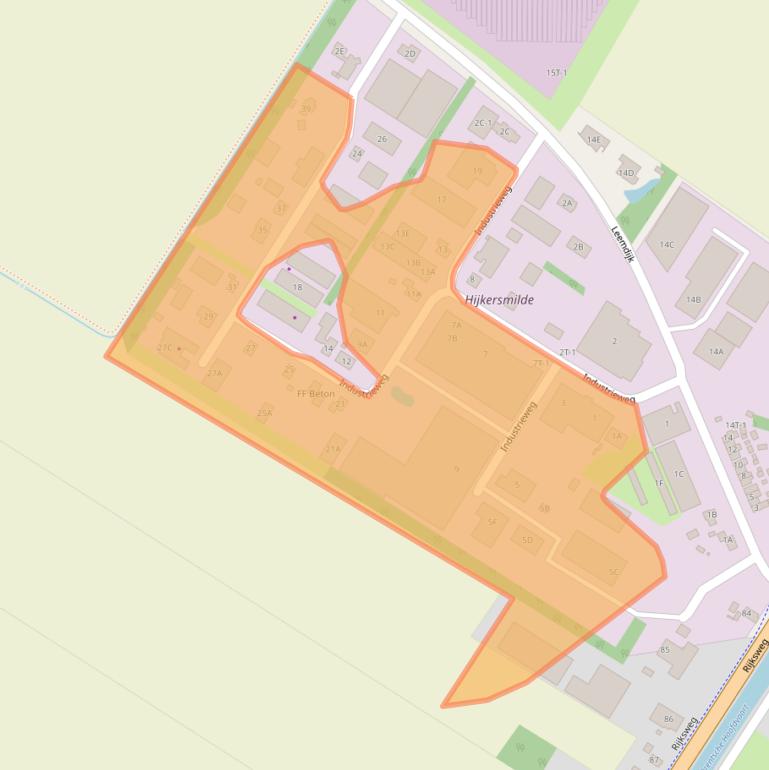 Kaart van postcodegebied 9422CX.