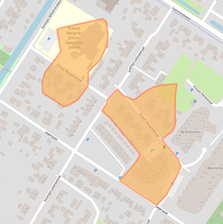Kaart van postcodegebied 9422EL.
