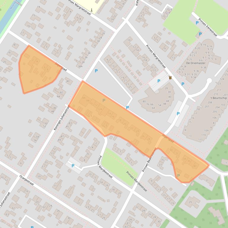 Kaart van postcodegebied 9422EN.