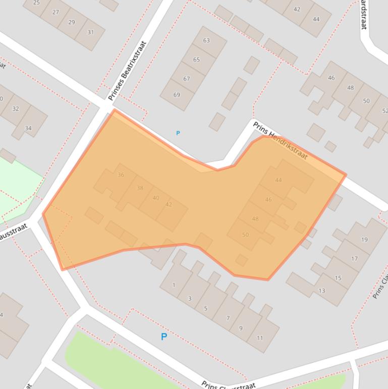 Kaart van postcodegebied 9422GK.