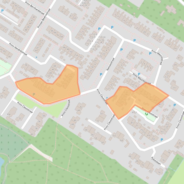 Kaart van postcodegebied 9422GL.