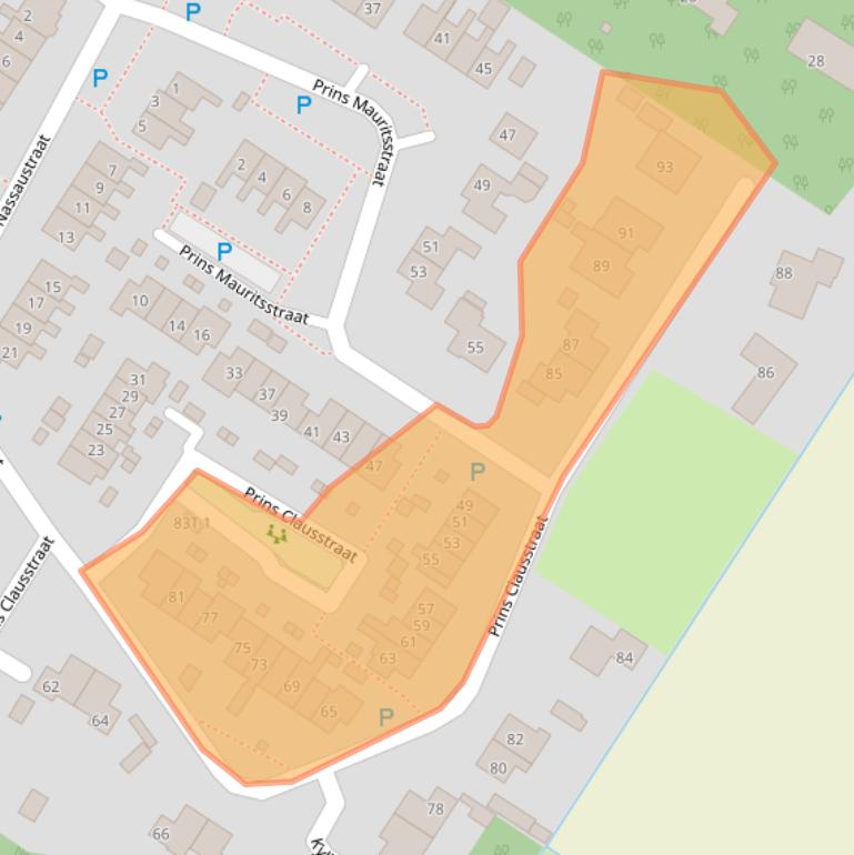 Kaart van postcodegebied 9422GM.